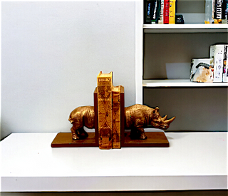 Rhino Bookend