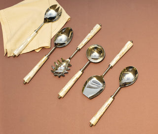 Serving cutlrery set of 6 MOP