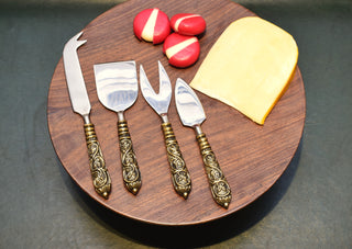Cheese cutlery So4 in Gold Antique & nickle