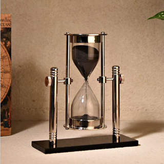 Oil based Hour Glass in nickle plating