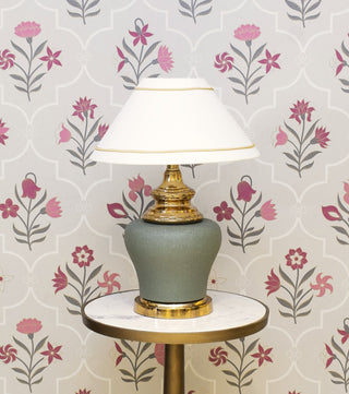Metalic Gold and Green finish table lamp