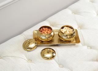 Nut bowl with tray (Qty in Set of 3)