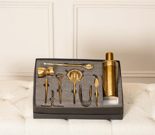 Bartool in PVD Gold Finish set of 8
