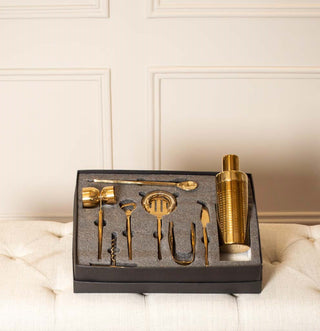 Bartool in PVD Gold Finish set of 8