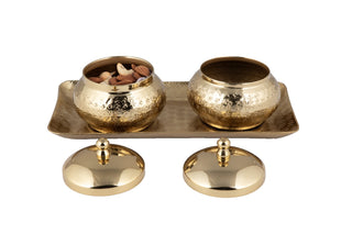 Nut bowl with tray (Qty in Set of 3)