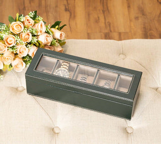 Leatherette 5 Pocket Watch Case