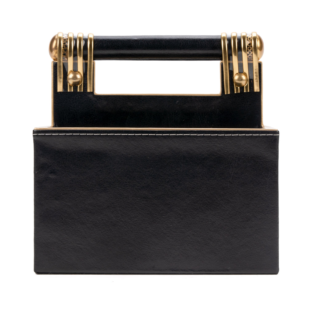 Leatherette Cutlery Holder with Handle