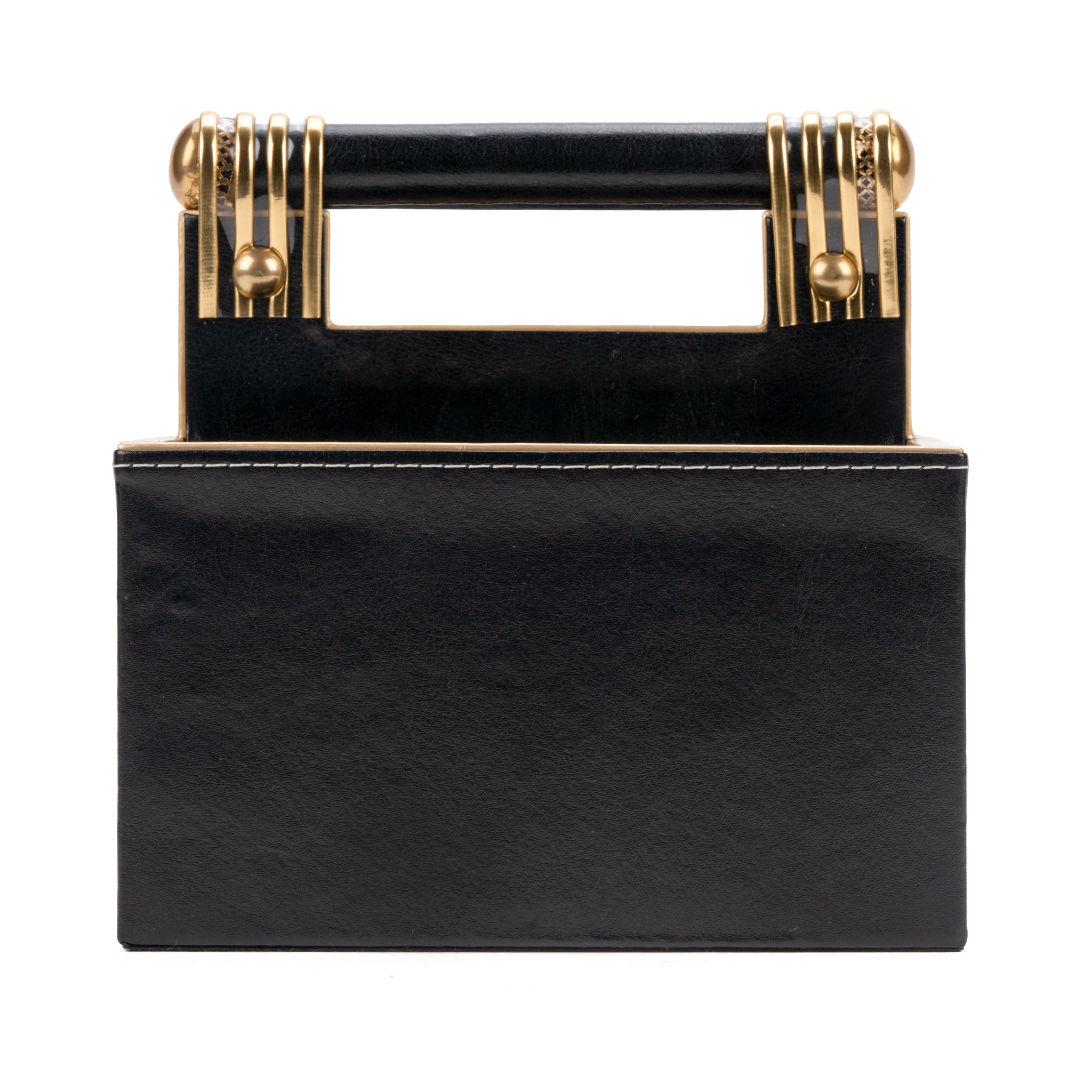 Leatherette Cutlery Holder with Handle