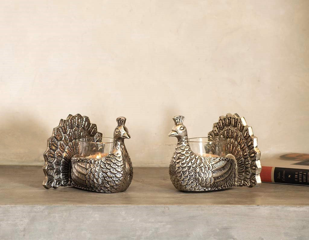 Peacock T- Light Holder