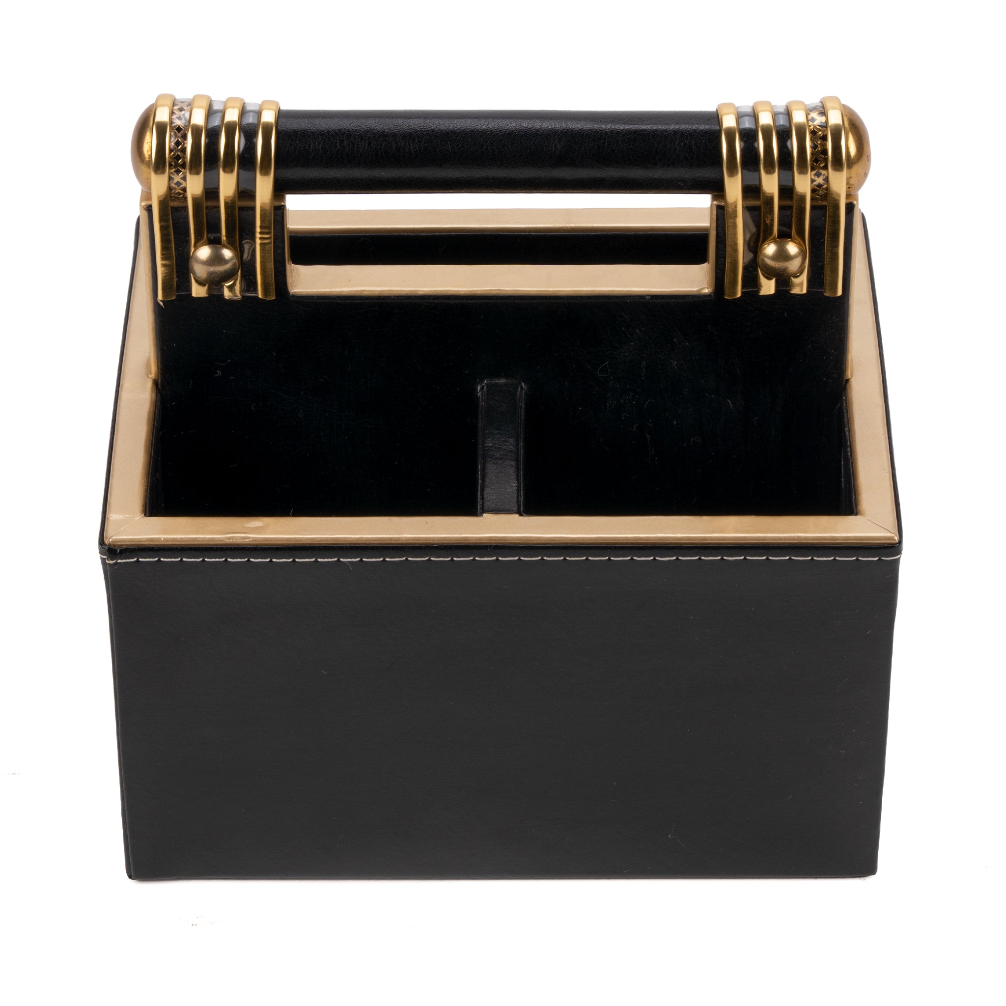 Leatherette Cutlery Holder with Handle