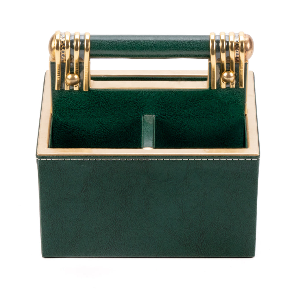 Leatherette Cutlery Holder with Handle