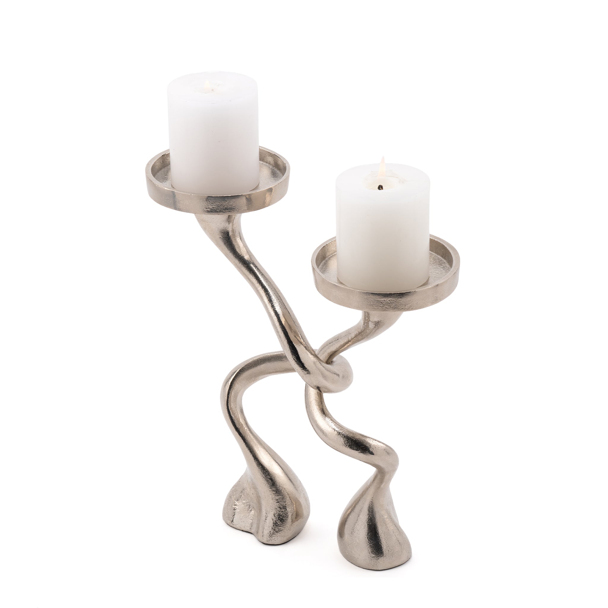 Dancing hugging candle holder