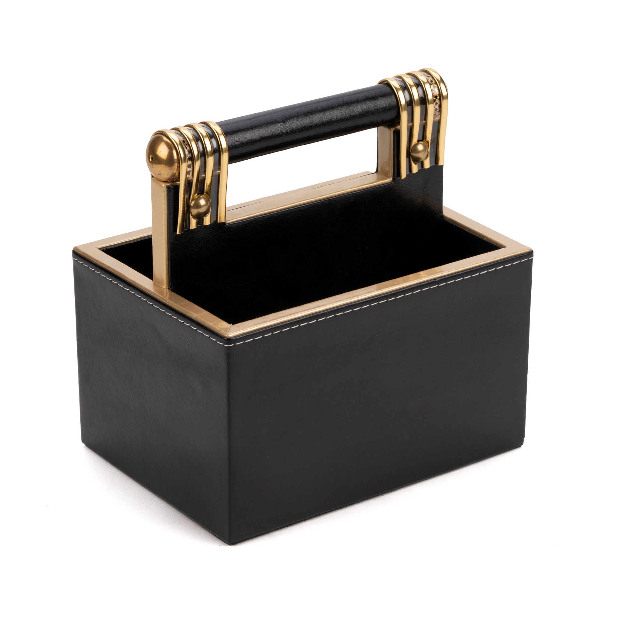 Leatherette Cutlery Holder with Handle