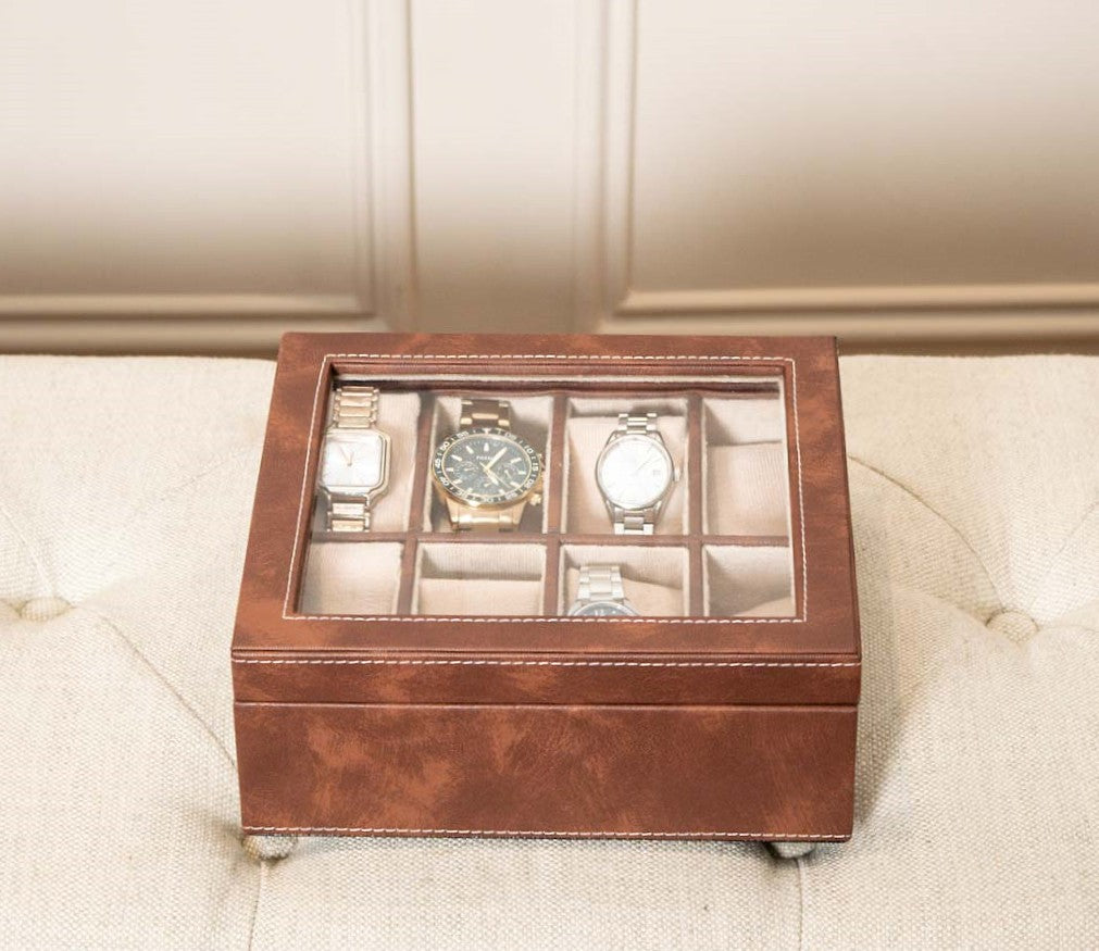 Leatherette 8 Wrist Watch Case