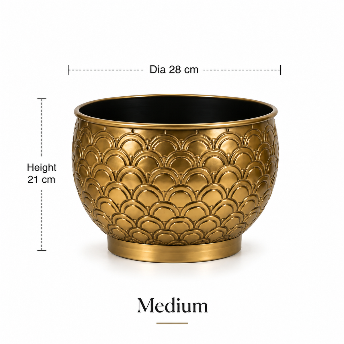 Iron Peacock Planter – Gold Antique Finish
