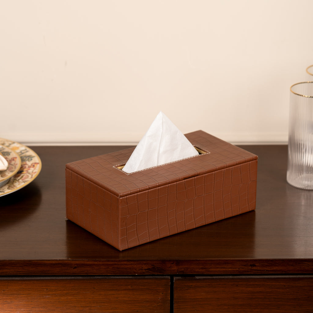 Leatherette Tissue box