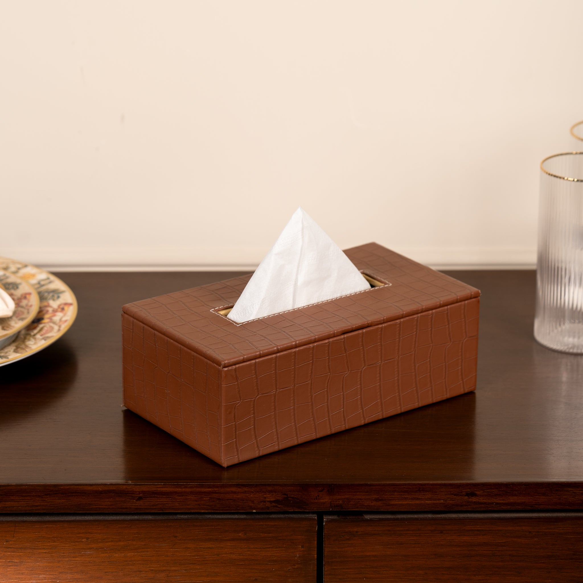 Leatherette Tissue box