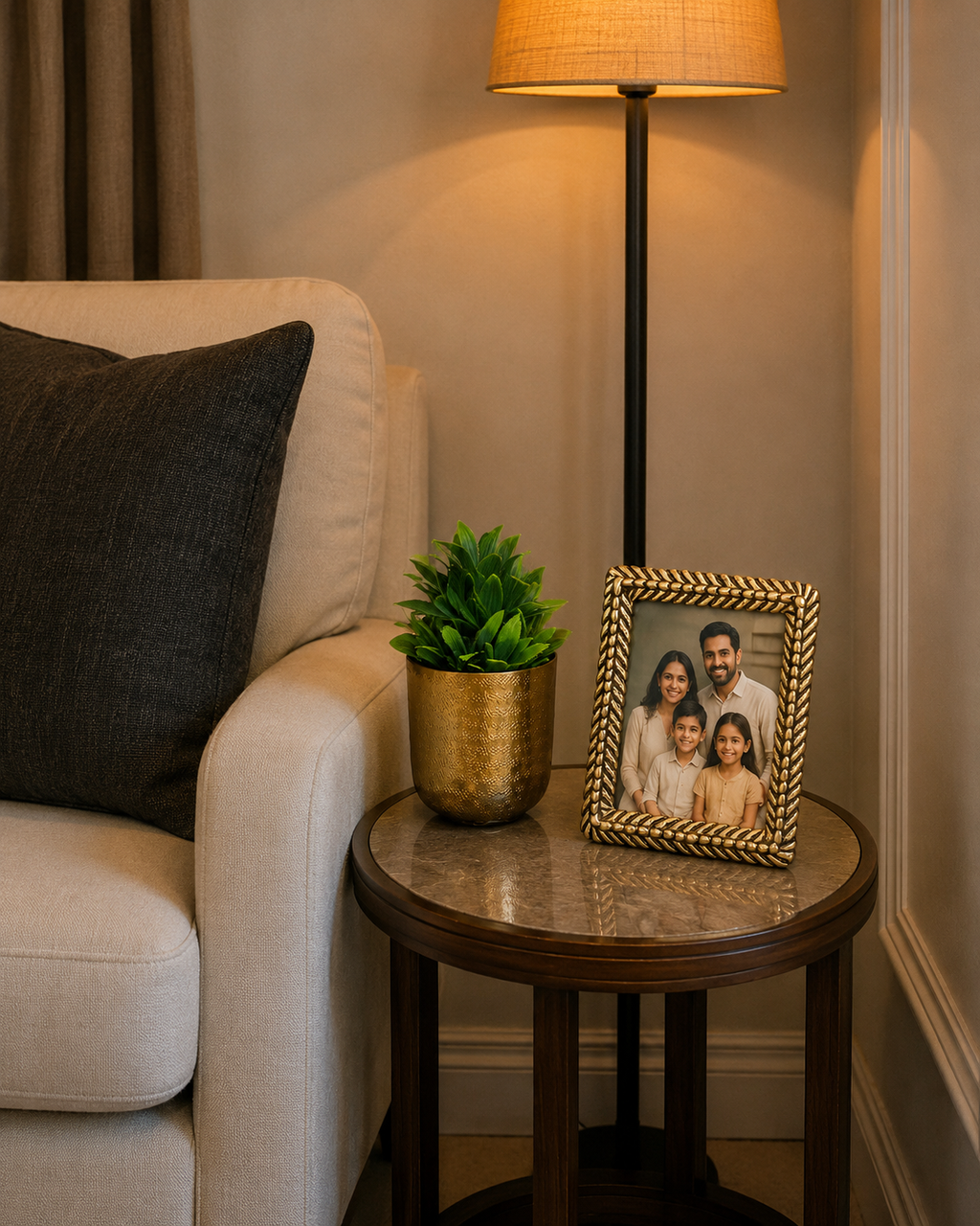 Rattan Ribbed Photo Frame