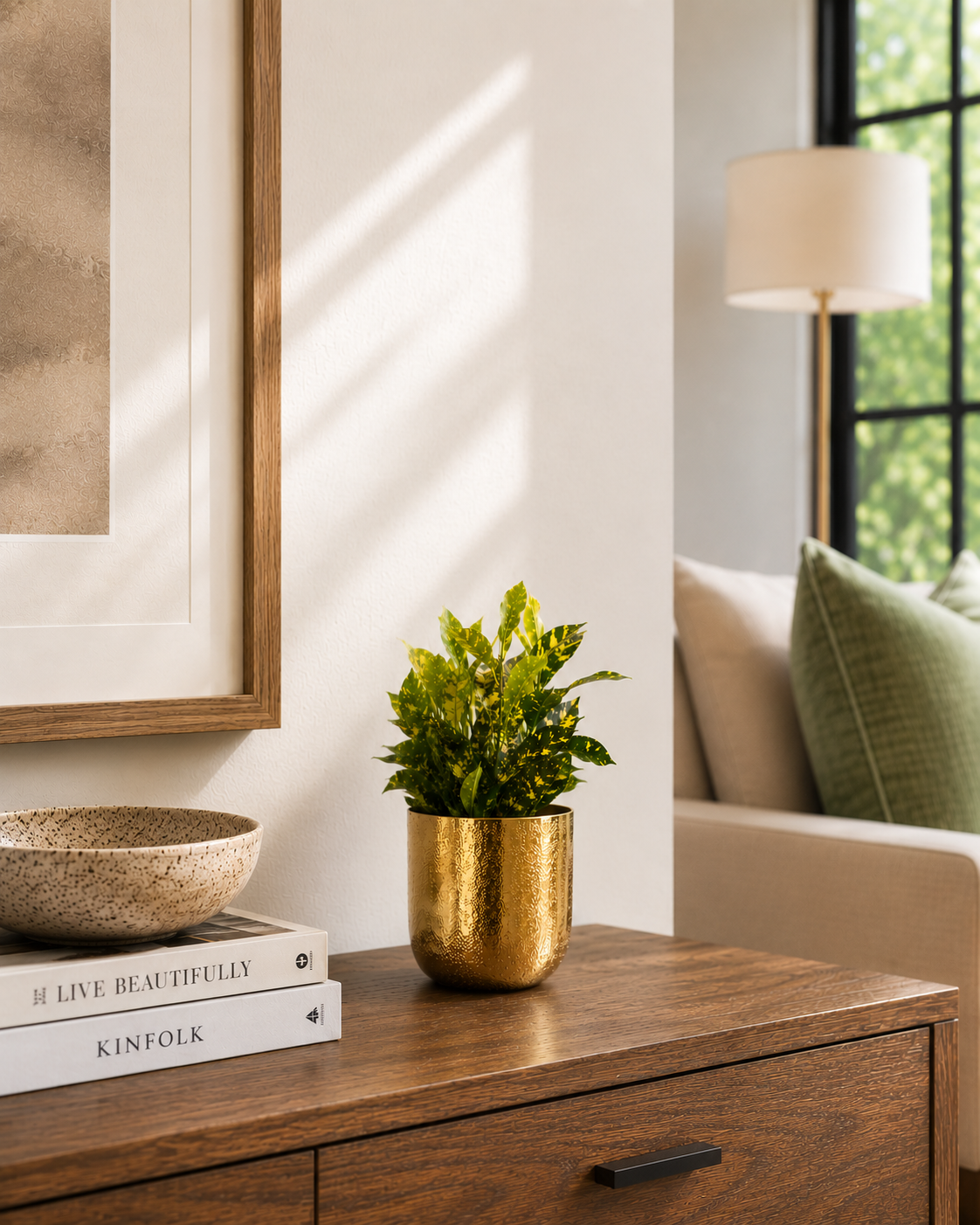 Chatai Texture Planter Br.Antiq.