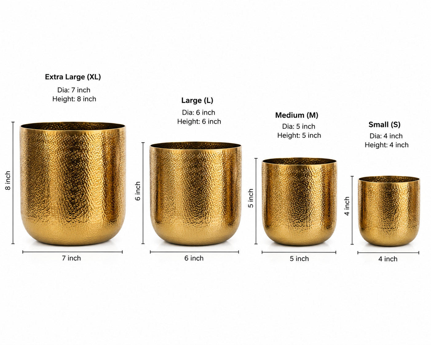 Chatai Texture Planter Br.Antiq.
