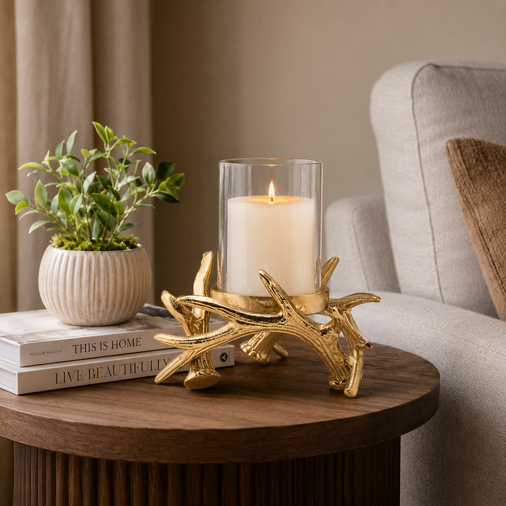 Single Light Branch Candle Holder