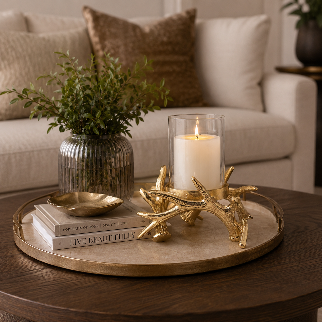 Single Light Branch Candle Holder