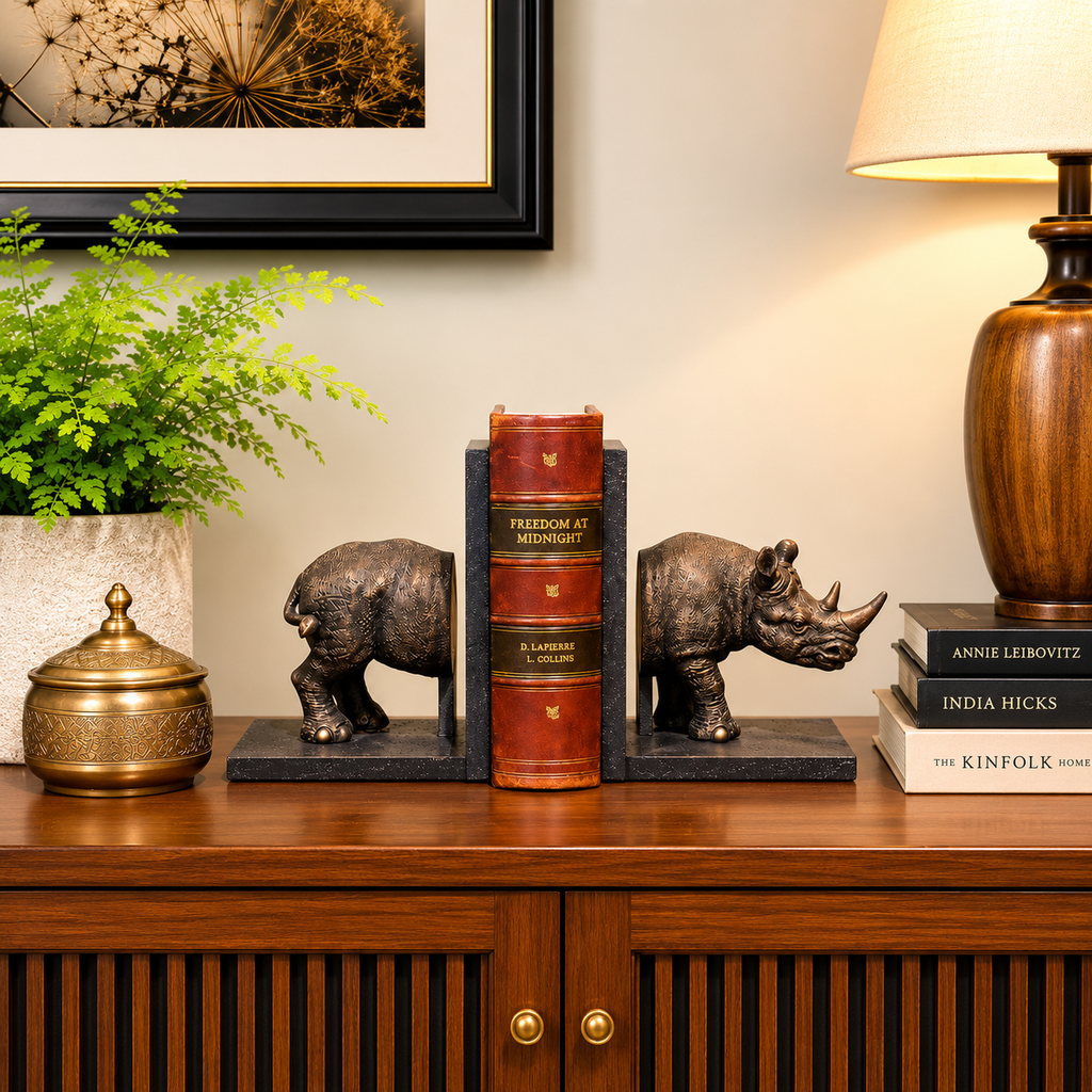 Rhino Bookend