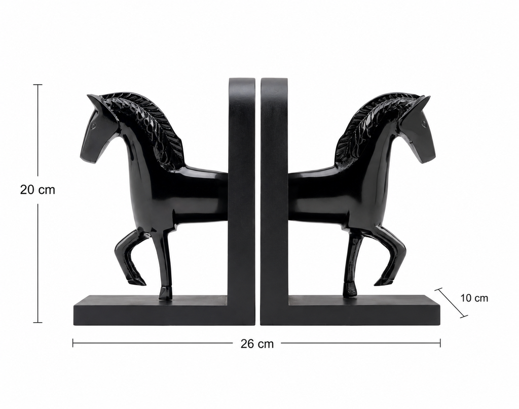Nickel Running Horse Bookend