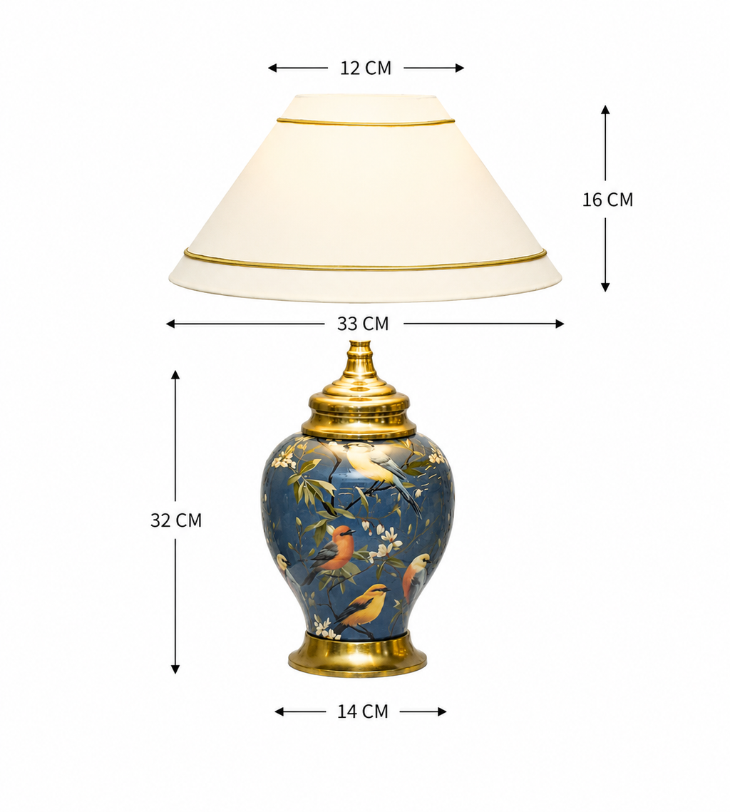 Metallic Printed table Lamp