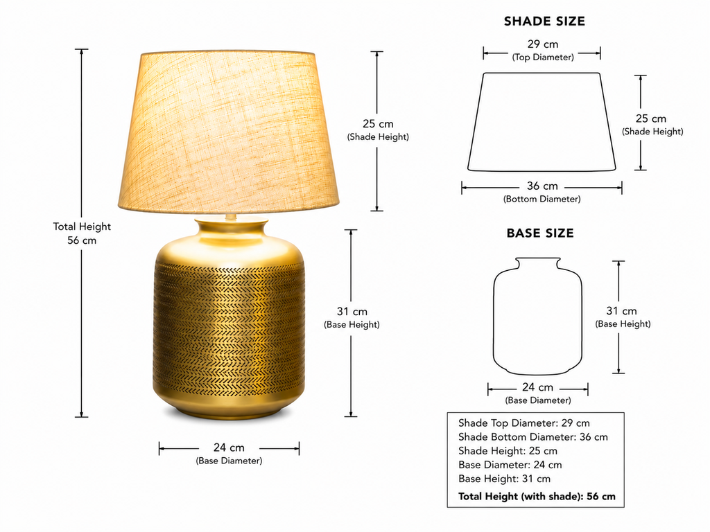 RATTAN TEXTURE LAMP IN GOLD ANTIQUE FINISH