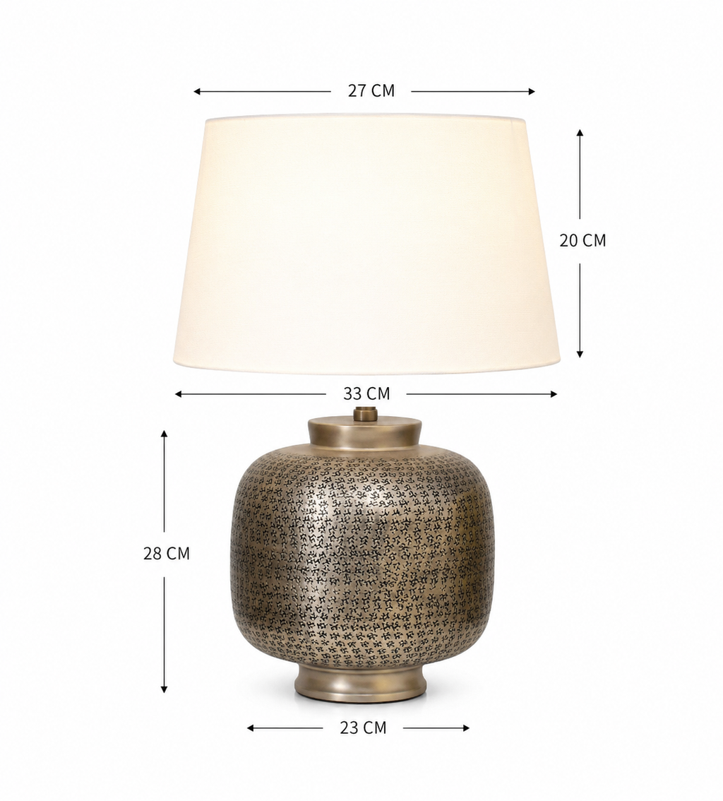 Khuduri textured table lamp