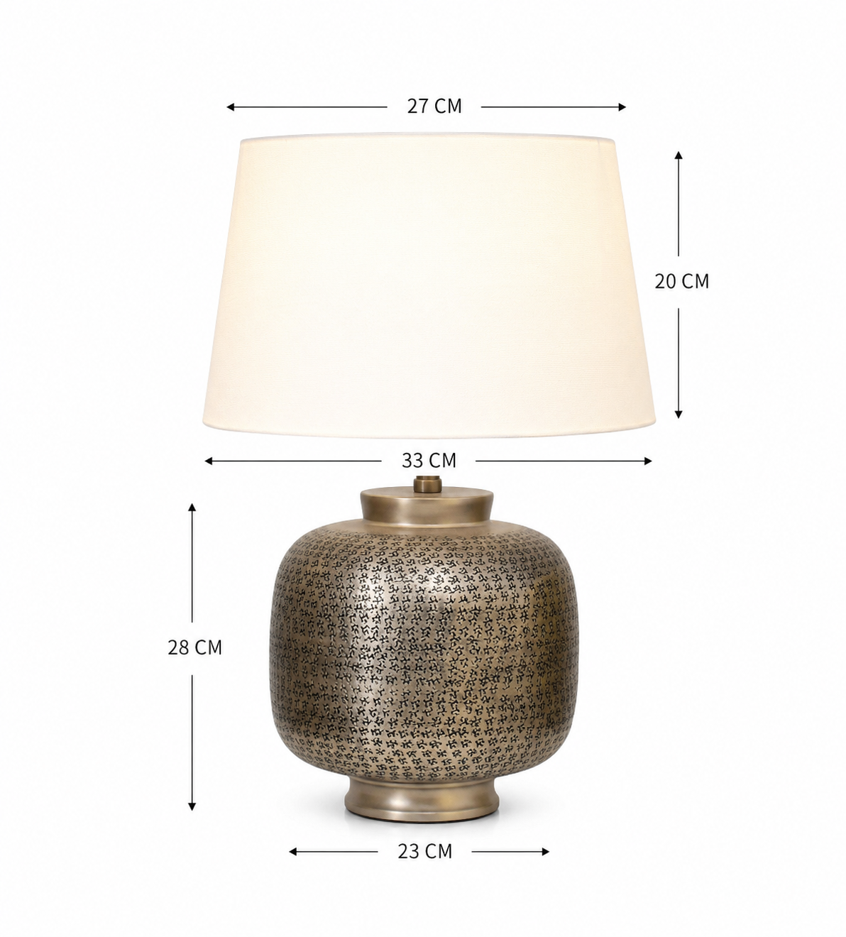 Khuduri textured table lamp