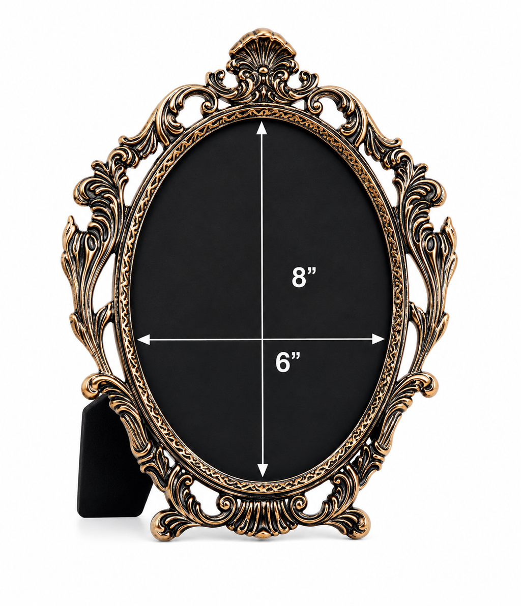 Baroque style Oval Photo Frame
