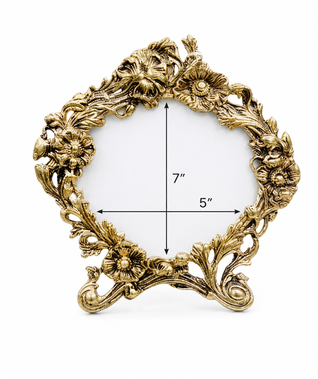 Baroque style Oval Photo Frame