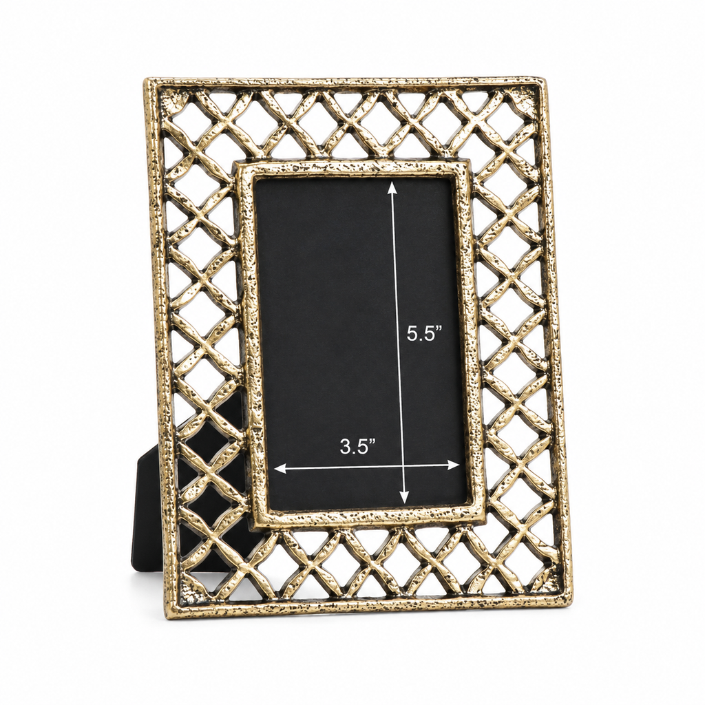 Jali Leaf Photo Frame