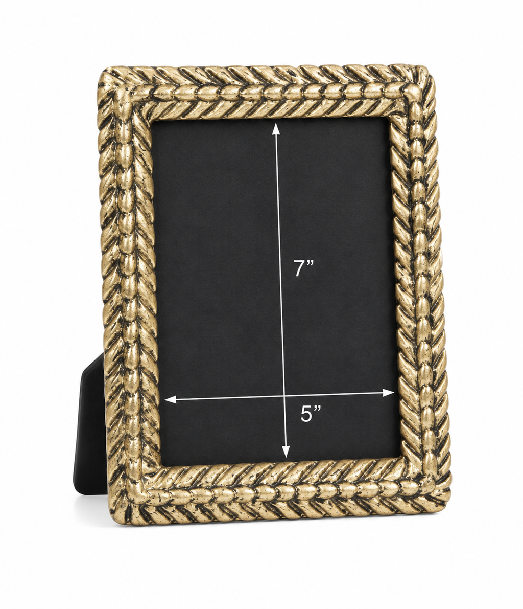 Rattan Ribbed Photo Frame