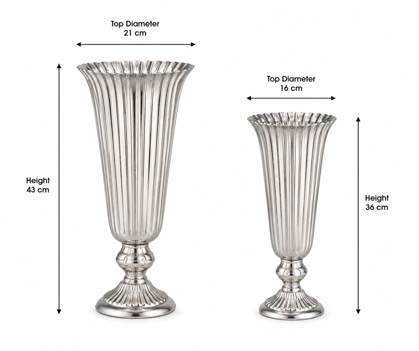 Ribbed Vase