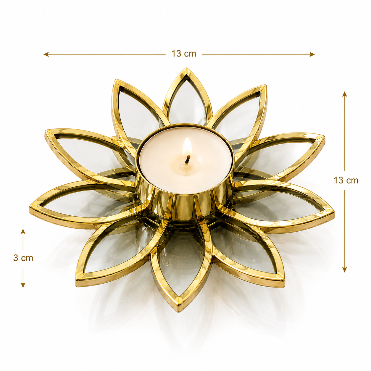 Lotus shape T- light holder