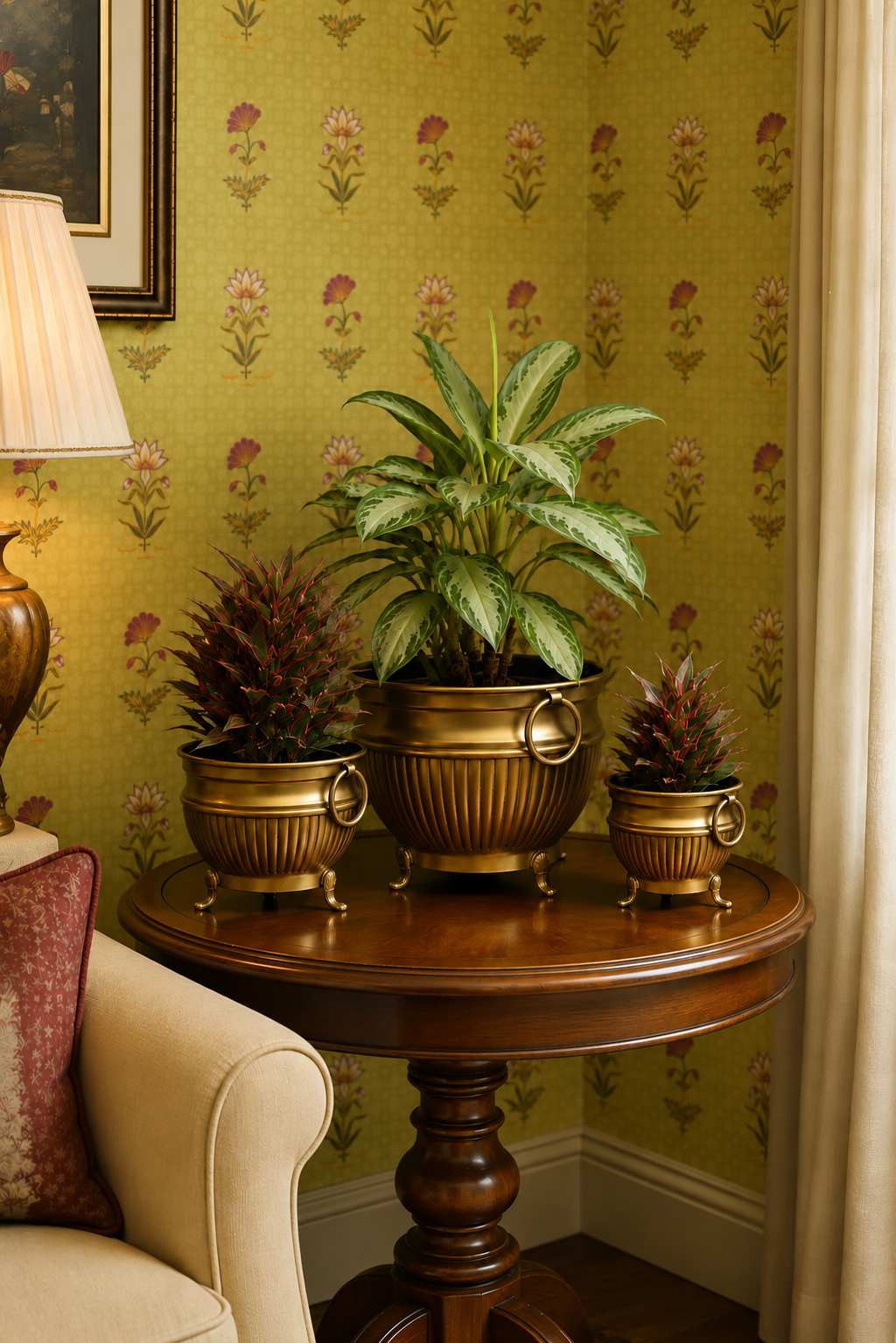 Gold Planter with Legs