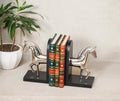 Nickel Running Horse Bookend