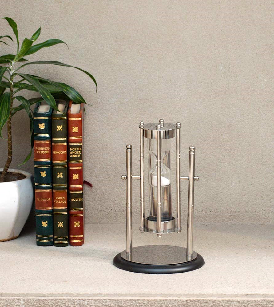 Oil Based Hour Glass – Nickel Plated