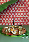 S.Steel Pooja Thali (Large)