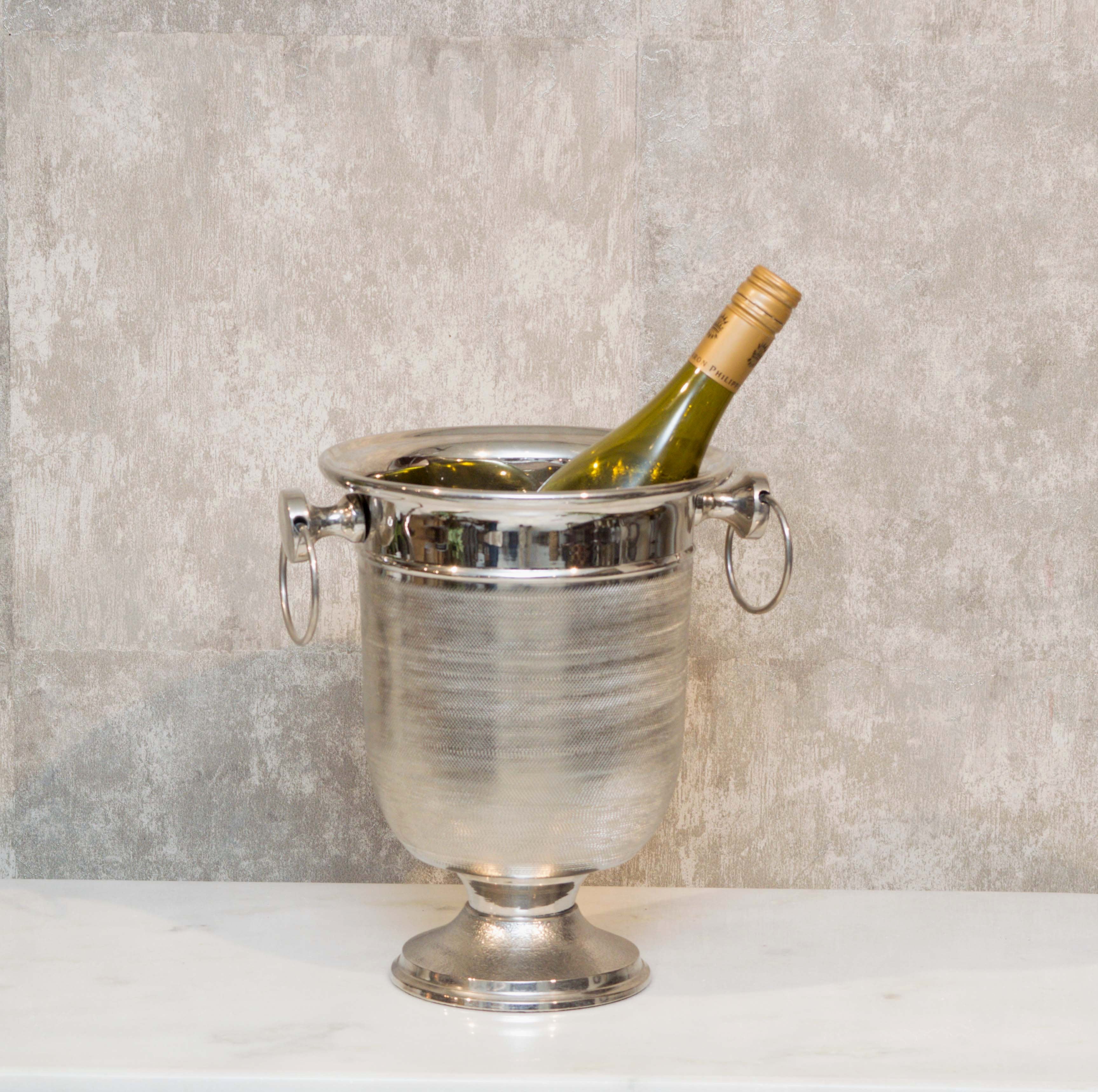 Wine Bottle Chillar in nickle Finish