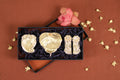 Diwali Hamper Silver including (Diva, Charan & Peepal Leaf)