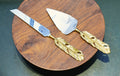 Feather Handle Cake Serving Set of 2