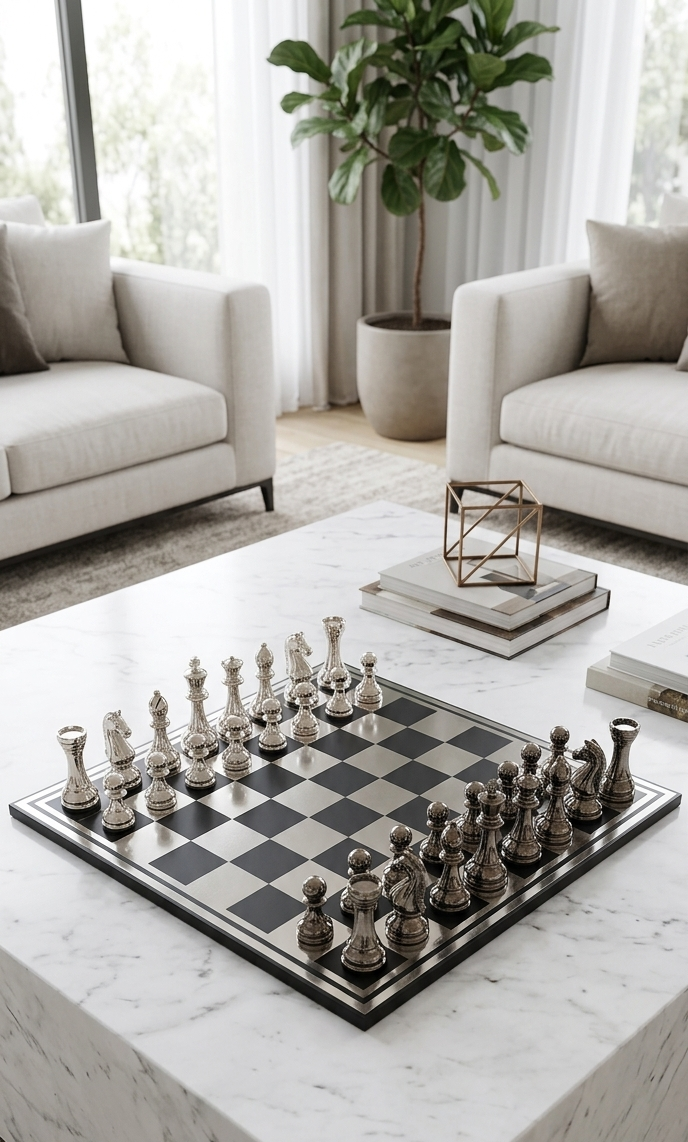 Metal Chess Board