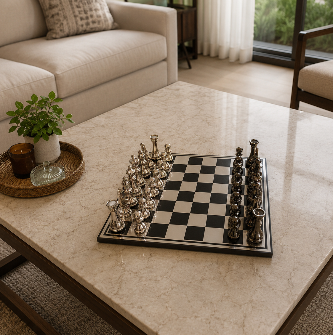 Metal Chess Board
