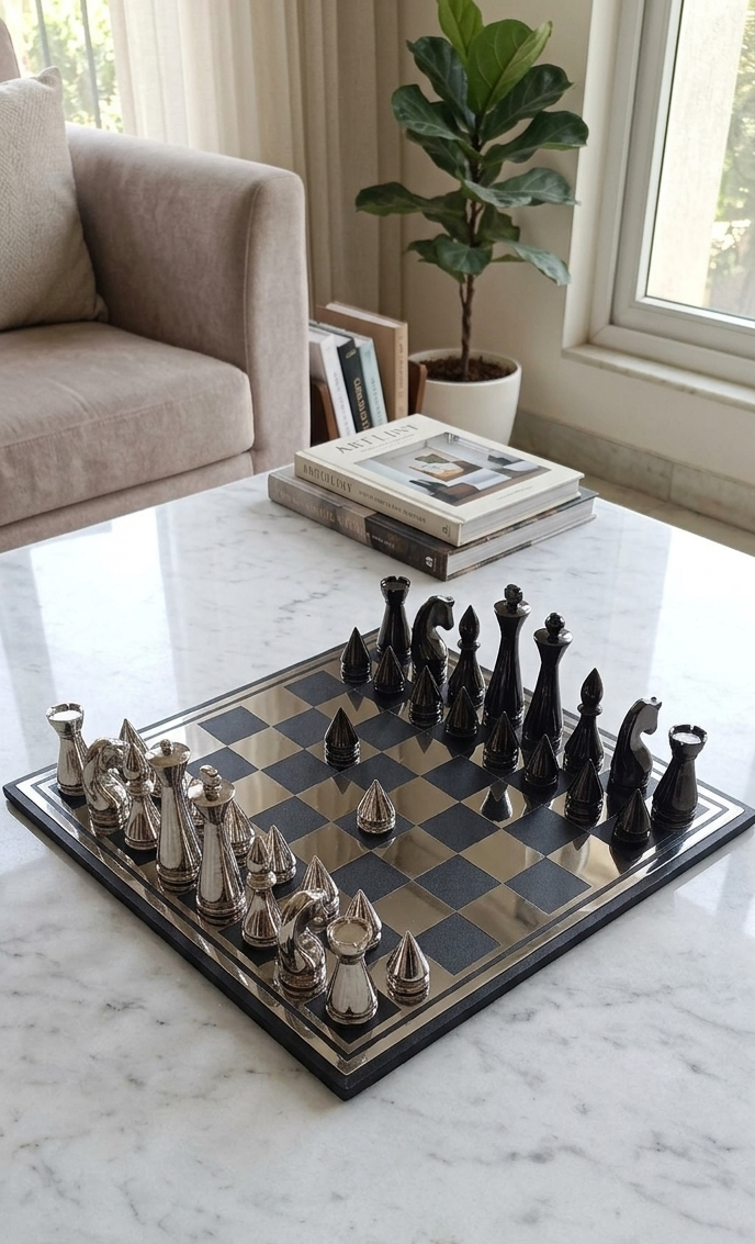 Metal Chess Board