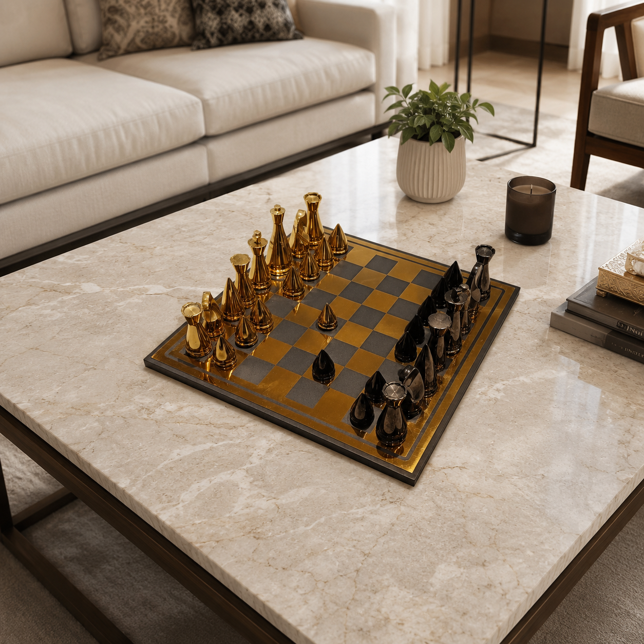 Metal Chess Board