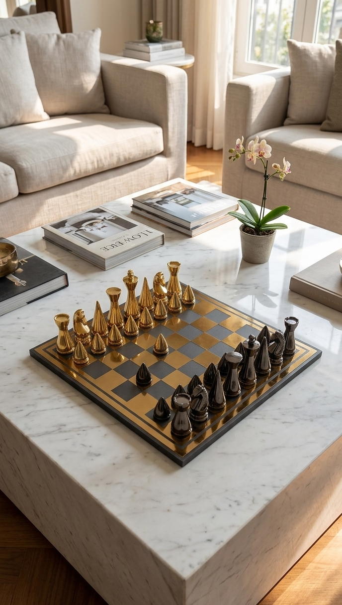 Metal Chess Board